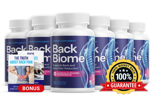 6 bottles of BackBiome