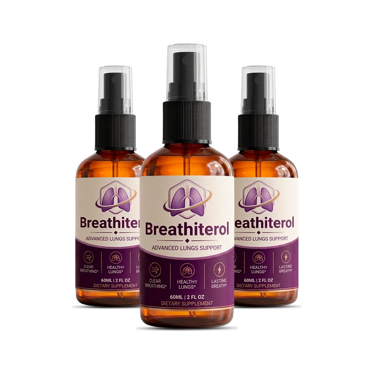 3 bottles of Breathiterol