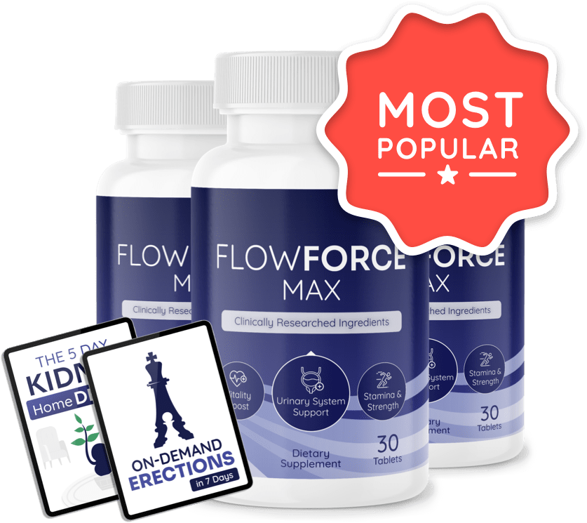 3 bottles of FlowForce Max