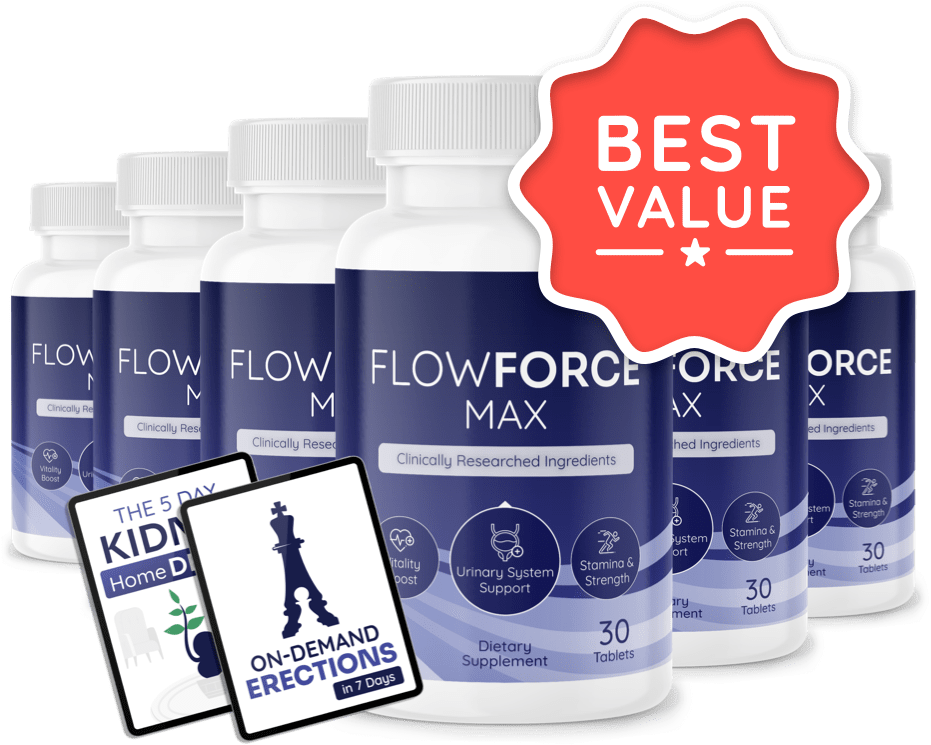 6 bottles of FlowForce Max