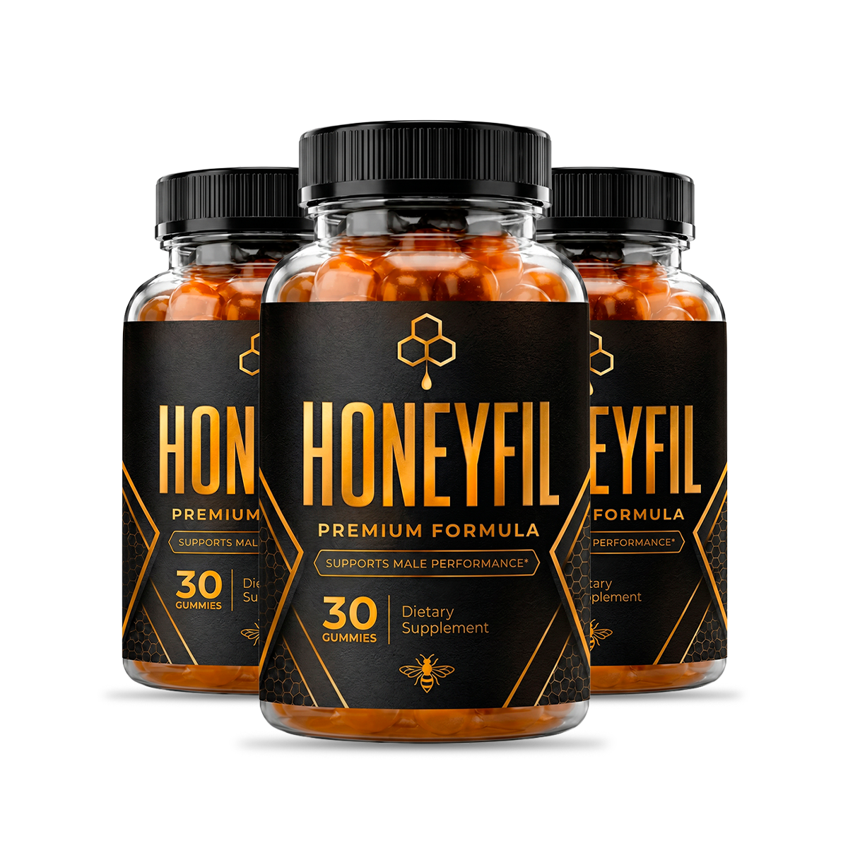 3 bottles of HoneyFil Premium