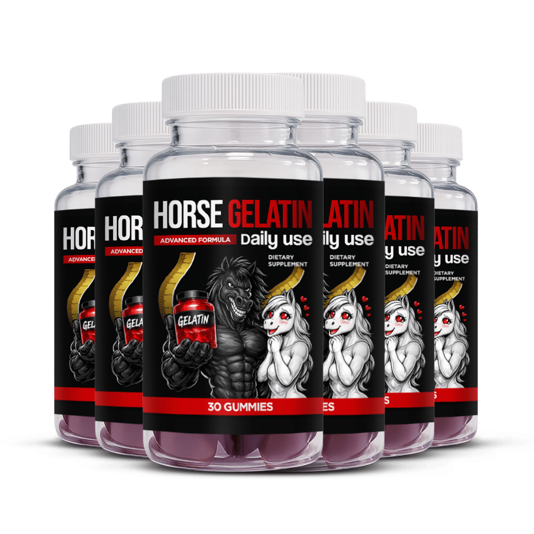 6 bottles of Horse Gelatin
