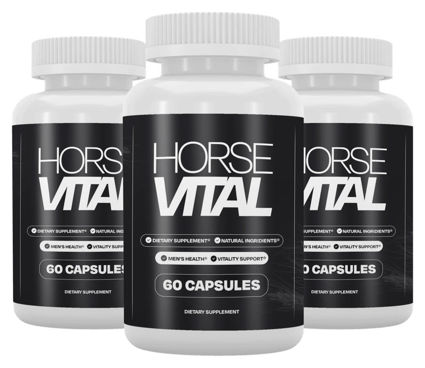 3 bottles of HorseVital, 60 capsules each