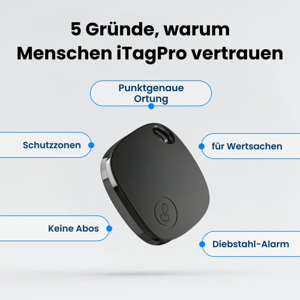 Offizielles iTagPro-Bild: 5 Gründe, warum Menschen iTagPro vertrauen