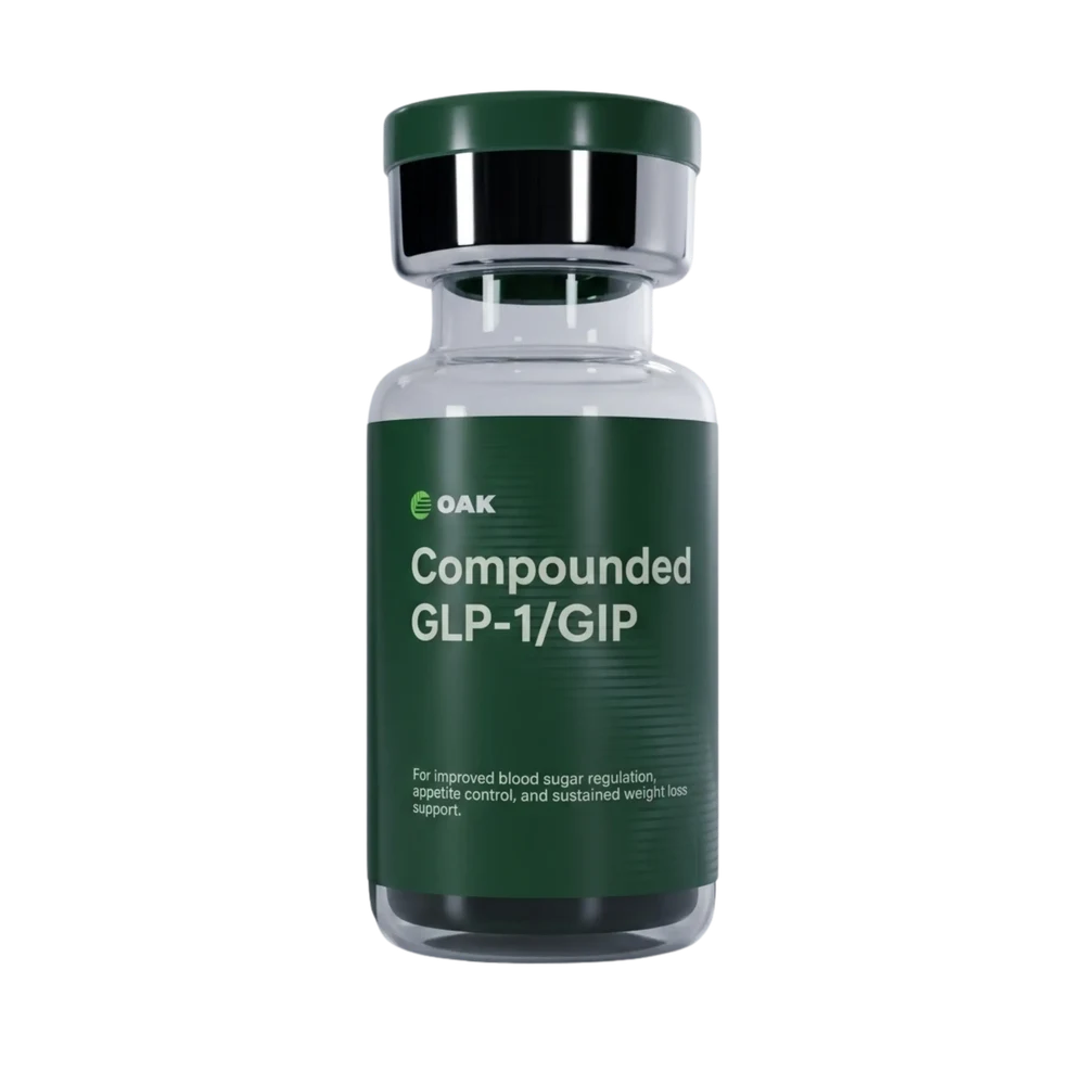 Oak compounded GLP-1/GIP vial