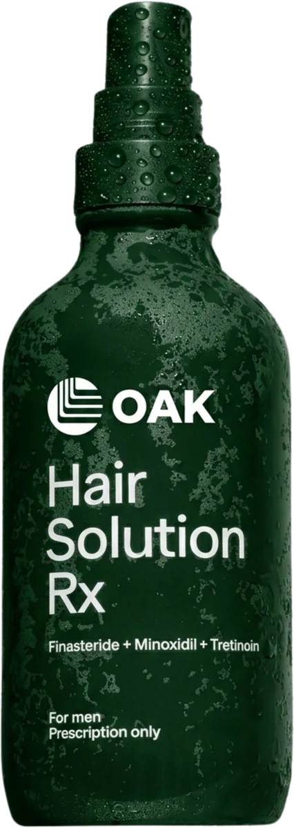 Oak Hair Solution Rx bottle