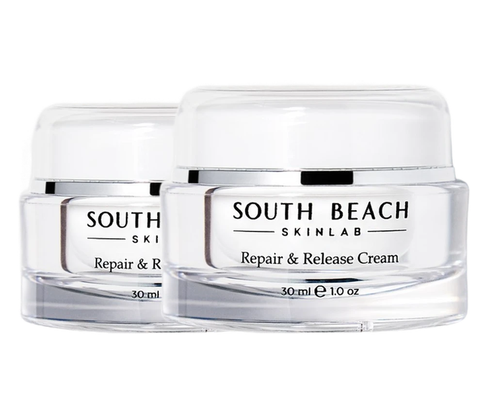 2 jars of South Beach Skin Lab Repair & Release Cream