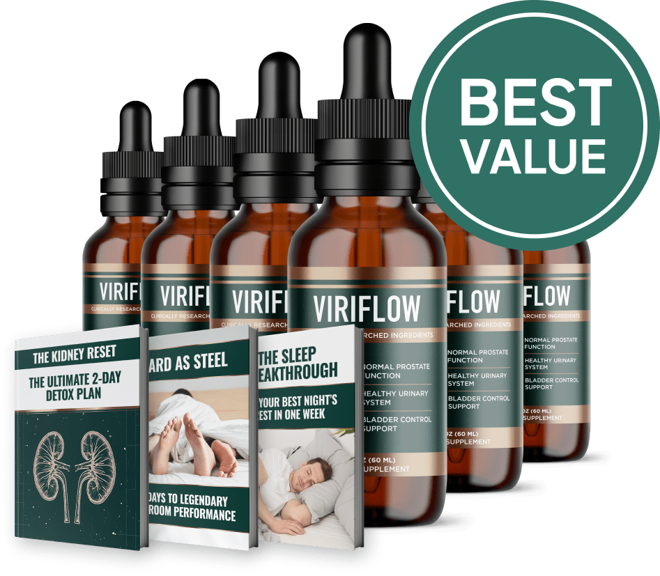 6 bottles of ViriFlow with bonuses
