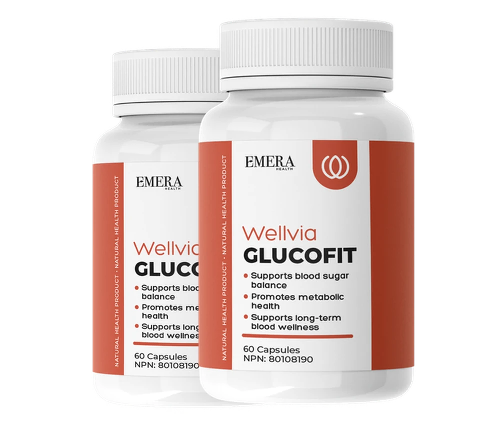 2 bottles of Wellvia GlucoFit
