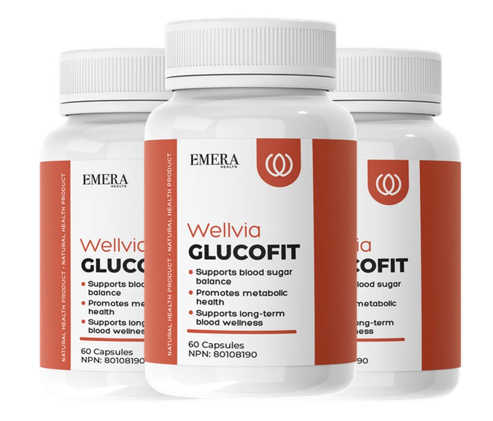 3 bottles of Wellvia GlucoFit